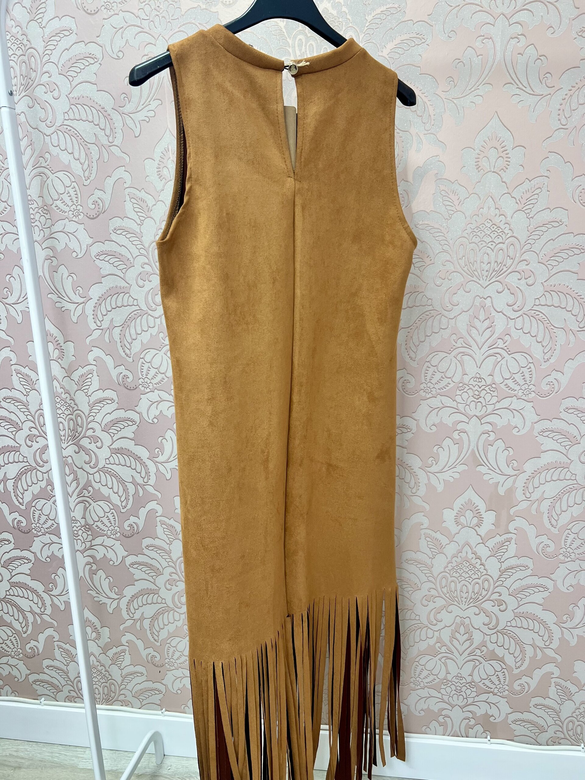 Vestido Antelina con Flecos - 2